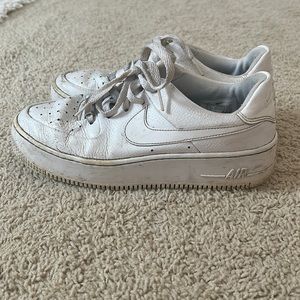 Nike white Air Force 1’s